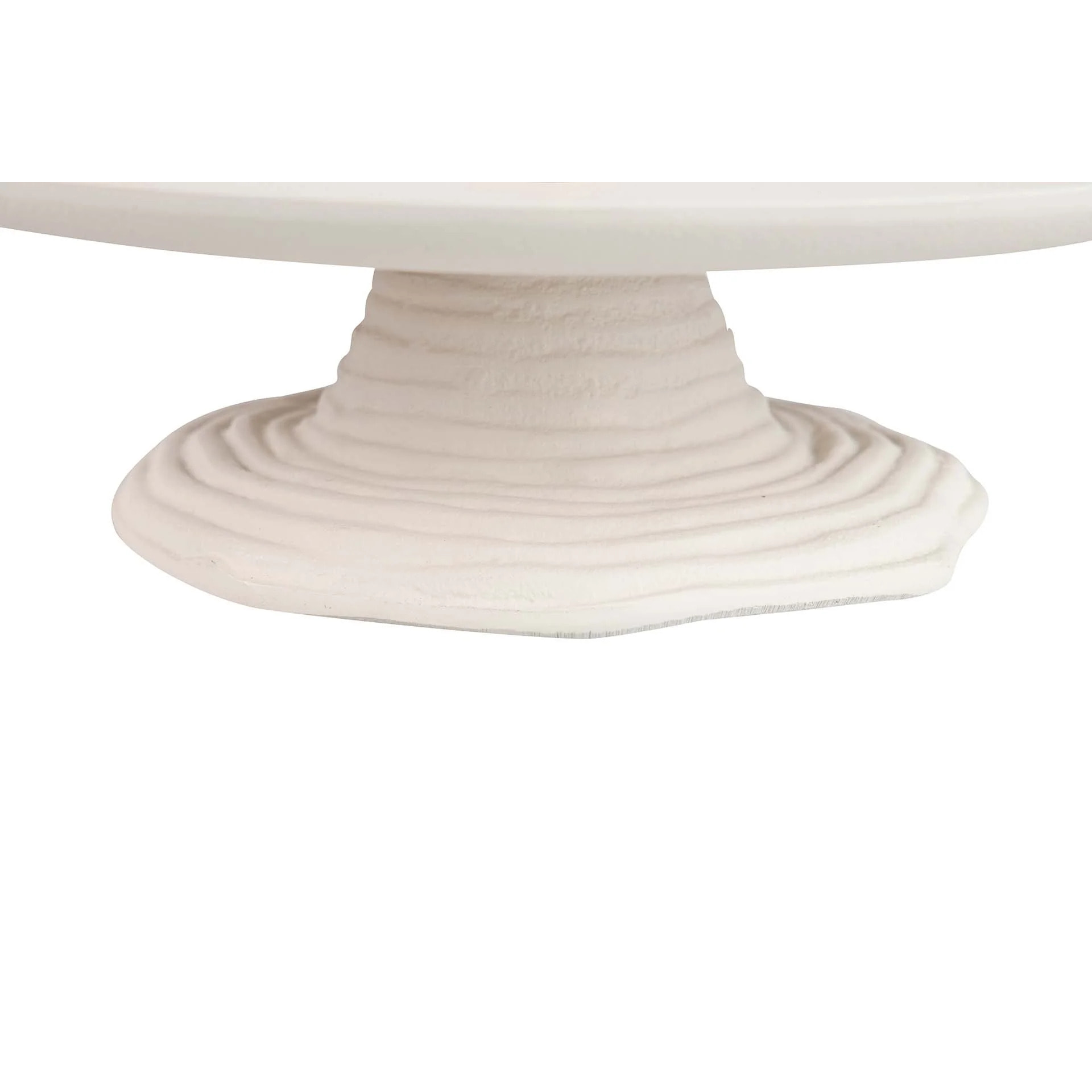 Centro De Mesa Aluminio Blanco Dorado 28x28x28 Cm