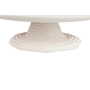 Centro De Mesa Aluminio Blanco Dorado 28x28x28 Cm