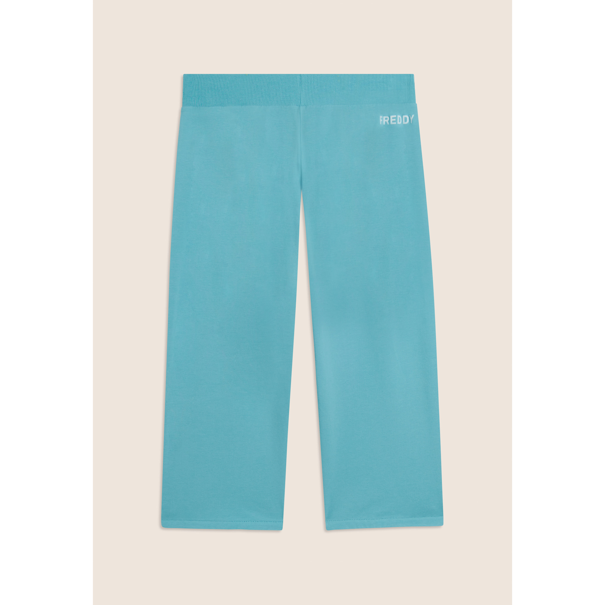 Pantaloni Corsaro con Fondo Stondato e Logo FREDDY