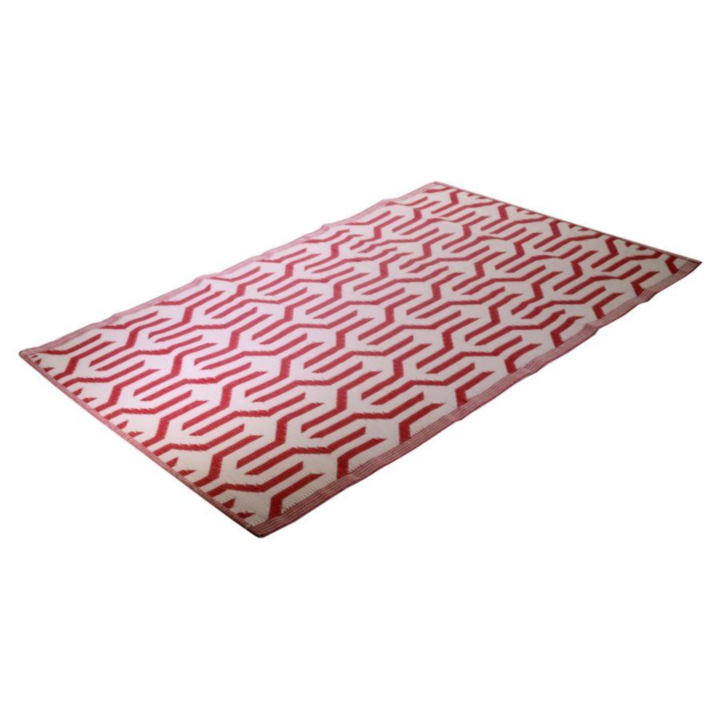 Tappeto Vacchetti in poliestere fantasia rosso cm120x180x0.6