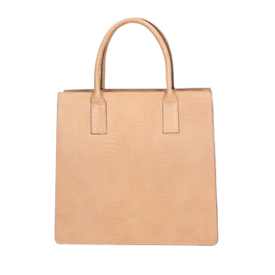 Borsa a mano da donna - Modello Giulia - Vera pelle effetto cocco - 30.0 x 28.0 x 10.0 cm