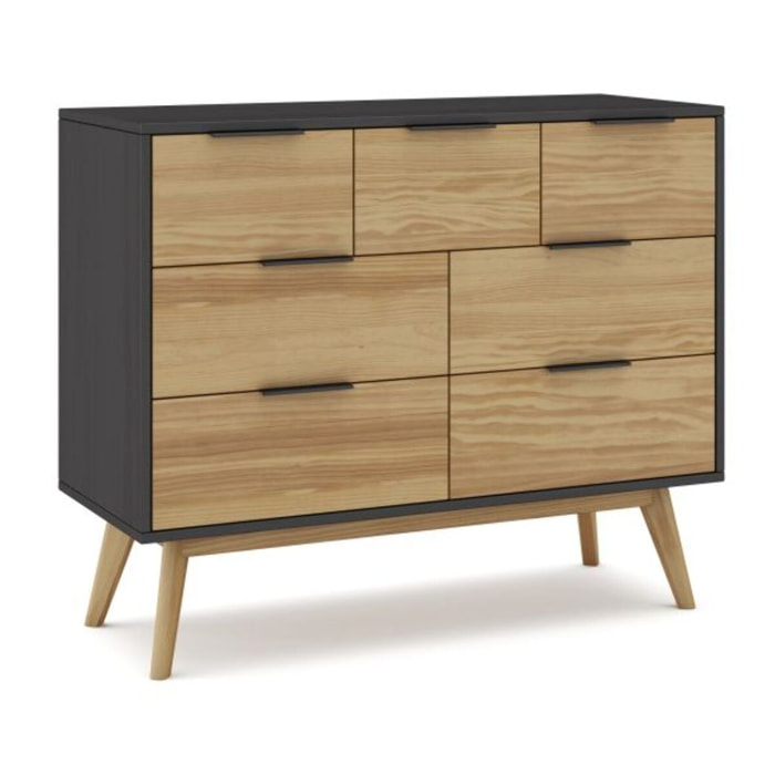 Cómoda Numa Gris Alpino - Oak