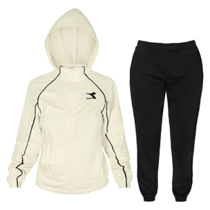 Tuta Donna DIADORA Cotone Felpato Full Zip 4 Colori Art.178696