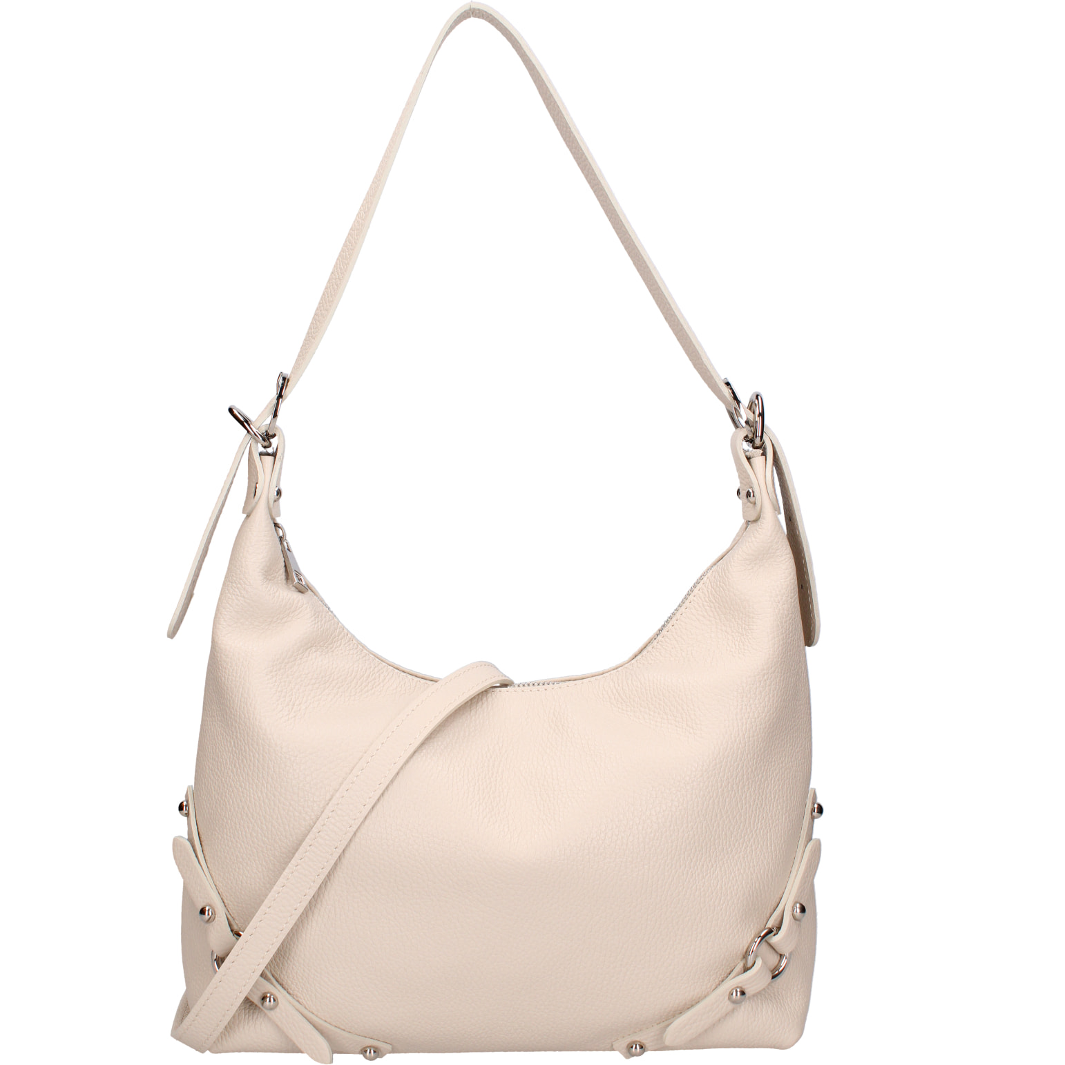 Borsa a spalla da donna In Vera pelle Made in Italy 30x30x9 cm