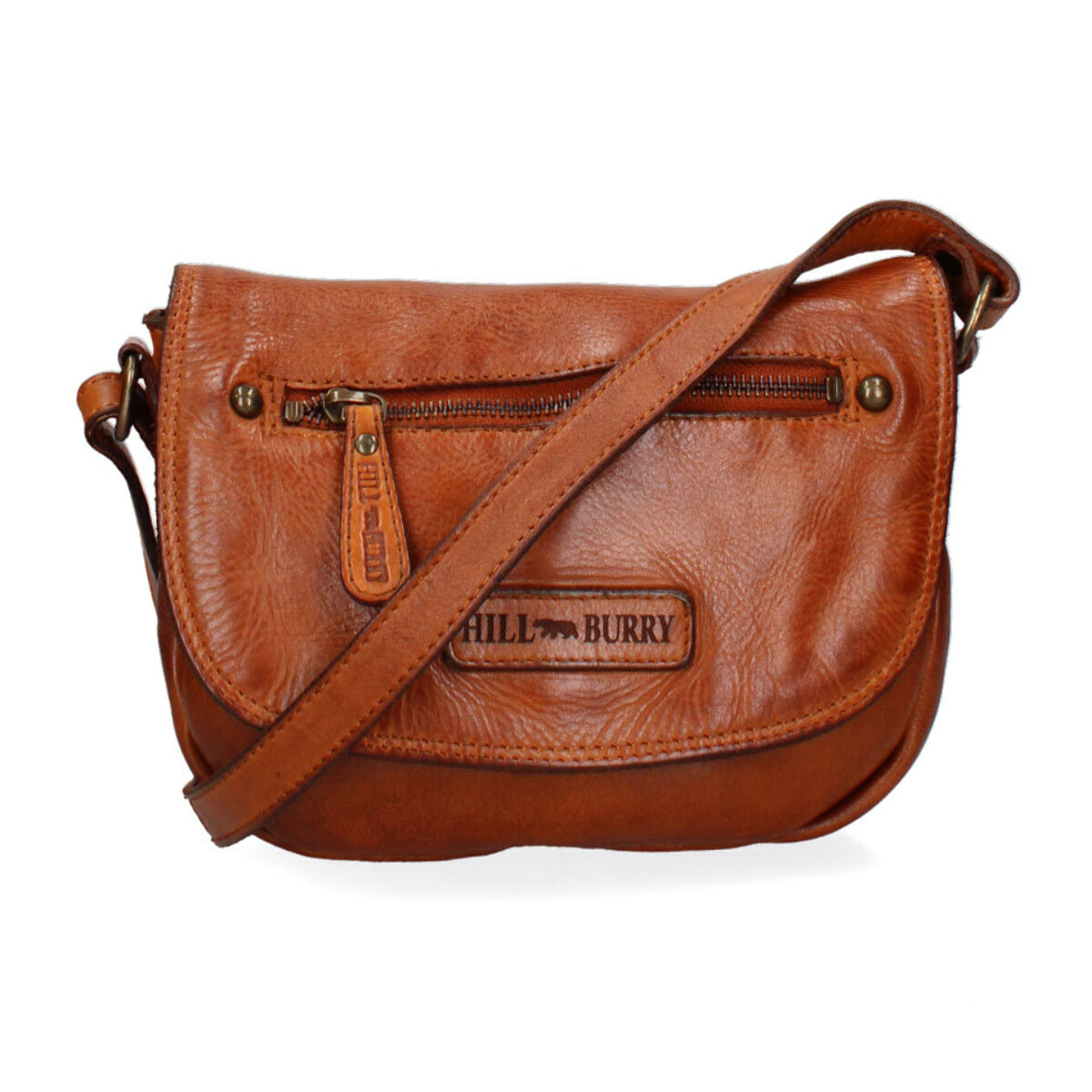 Borsa a tracolla  da uomo In Vera pelle Made in Italy 21x17x4,5 cm