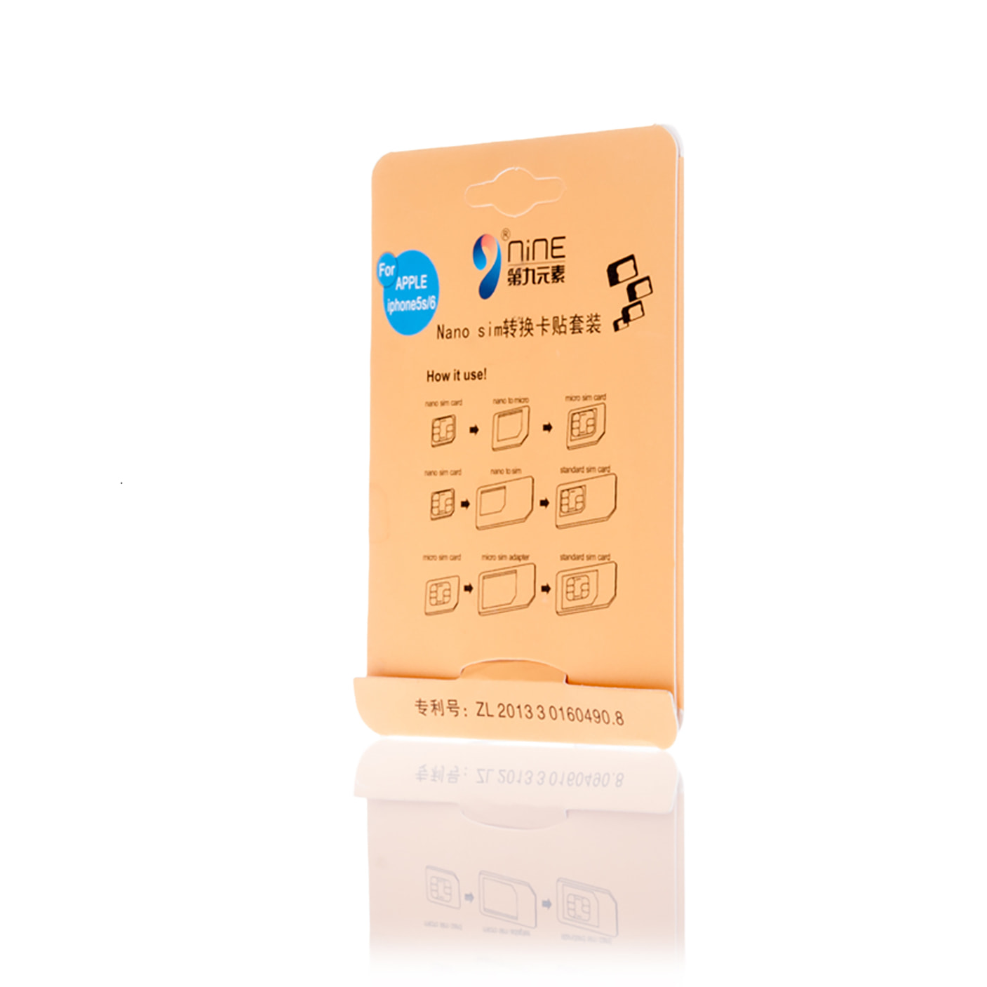 DAM ADATTATORE SIM CARD 7x1x10 Cm. Colore bianco