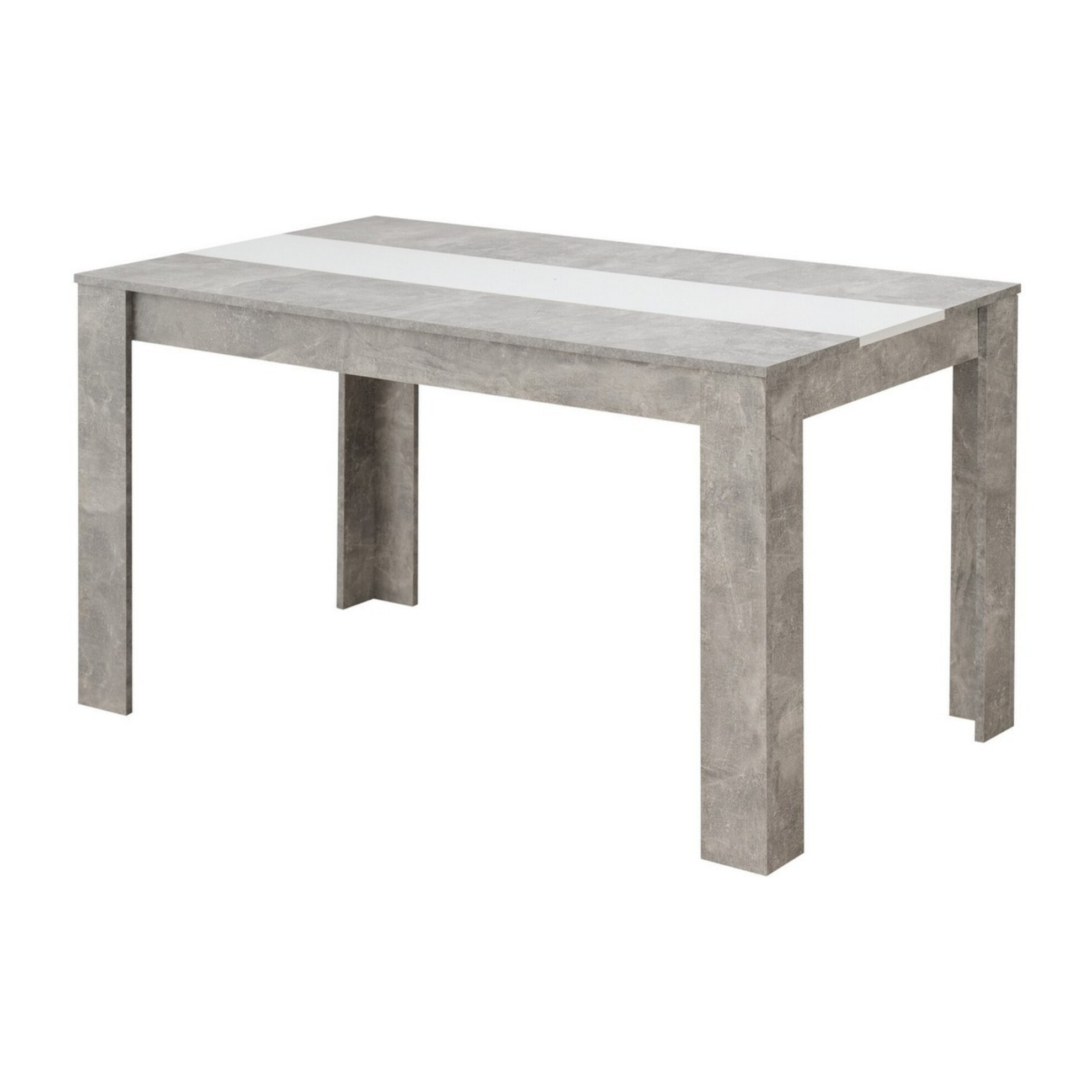 TAVOLO LISBONA CEMENTO 135X80.5 CM