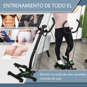 Máquina De Step Acero y ABS 40x48x118cm Negro Y Verde