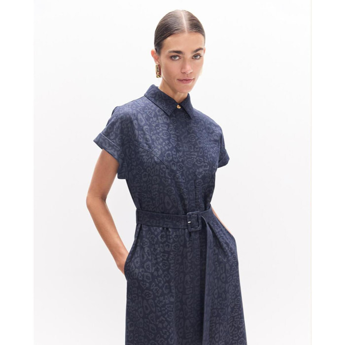 Abito lungo in denim