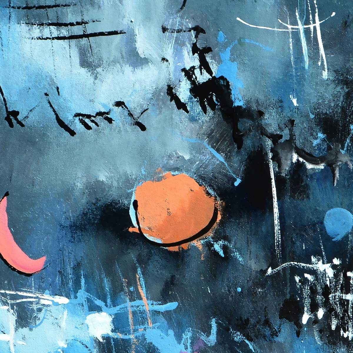 Tableau abstrait la nuit des étoiles Tableau alu Dibond