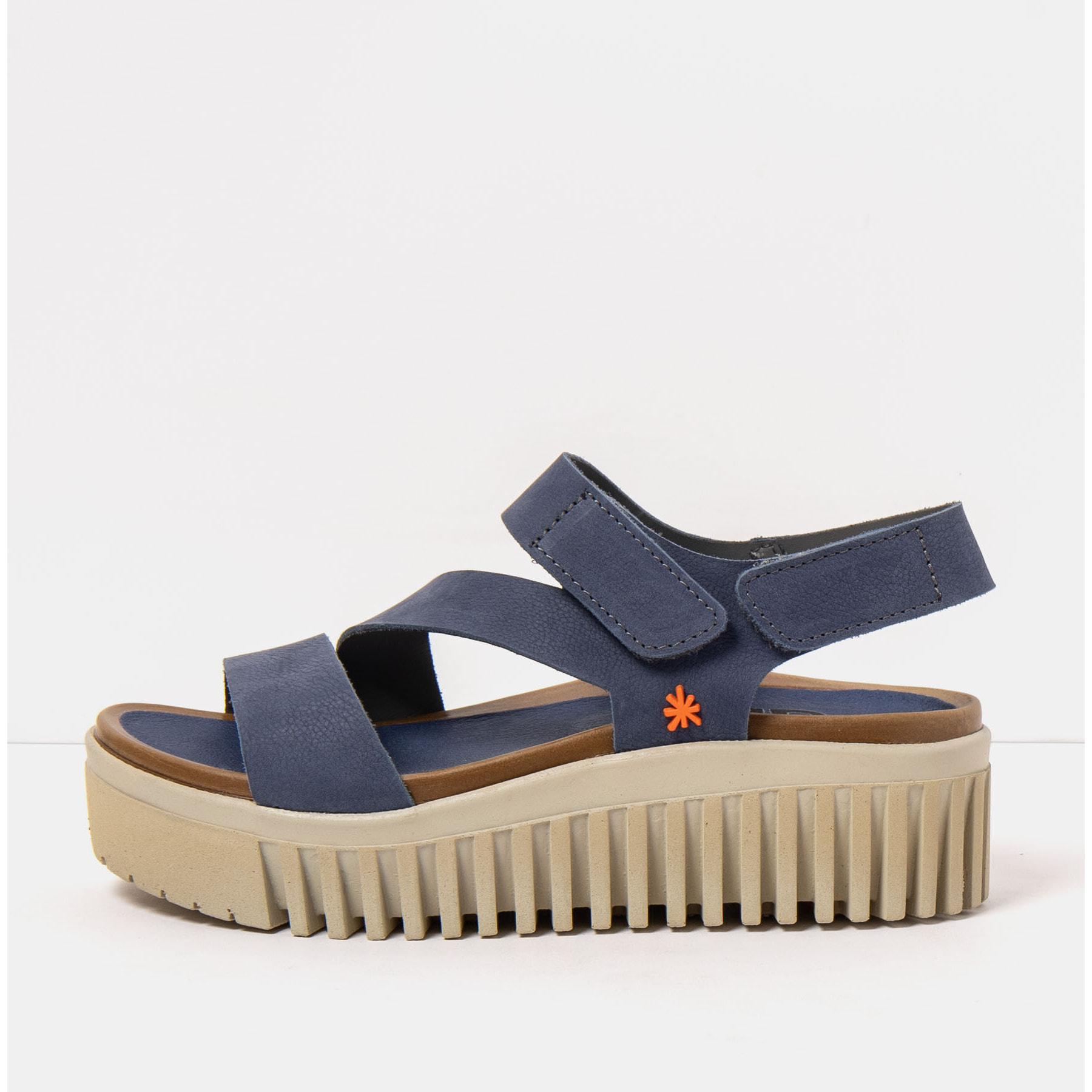 Sandalia de cuña 1573 NOBUCK OCEAN/BRIGHTON color Ocean