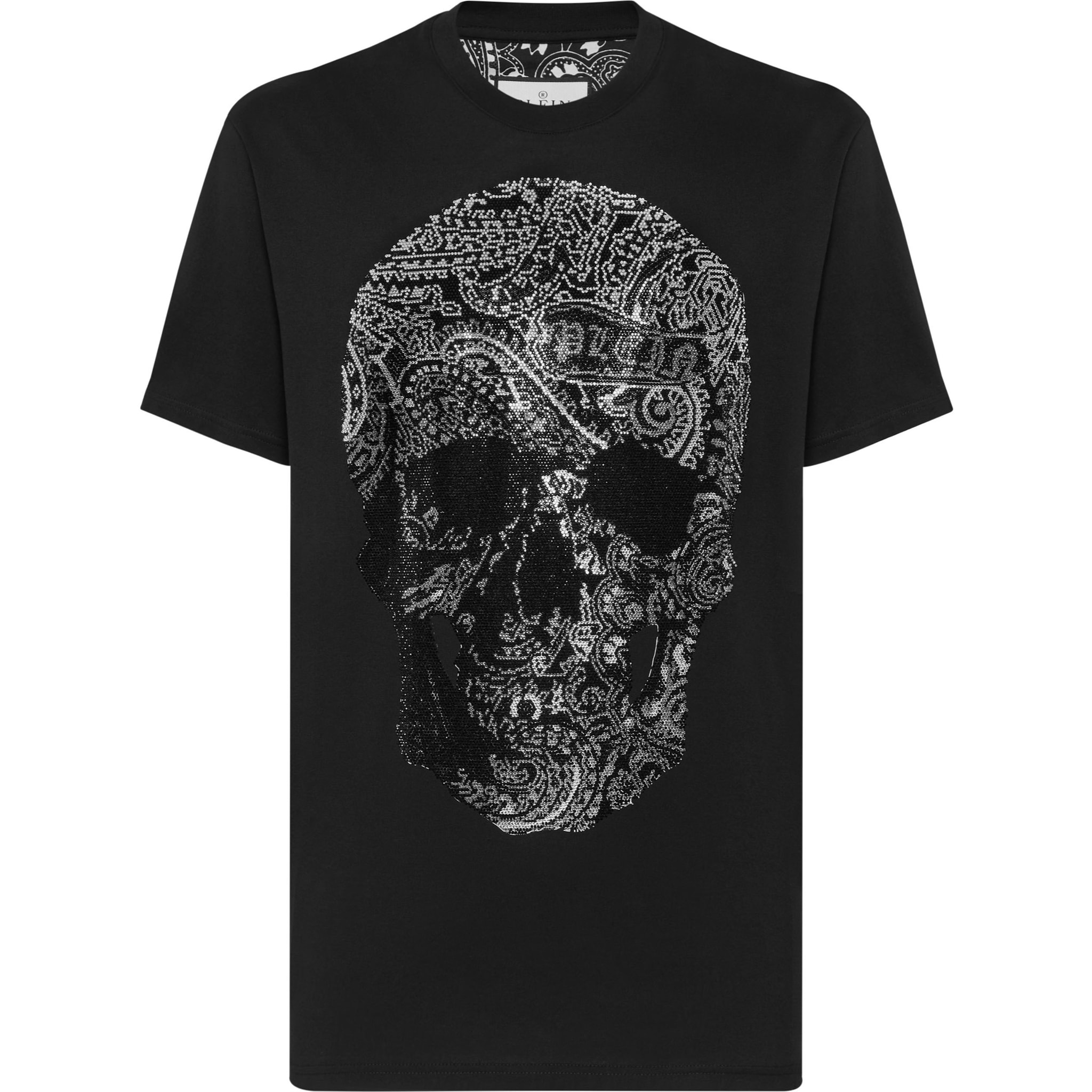 PHILIPP PLEIN Camiseta de cuello redondo y manga corta SKULL