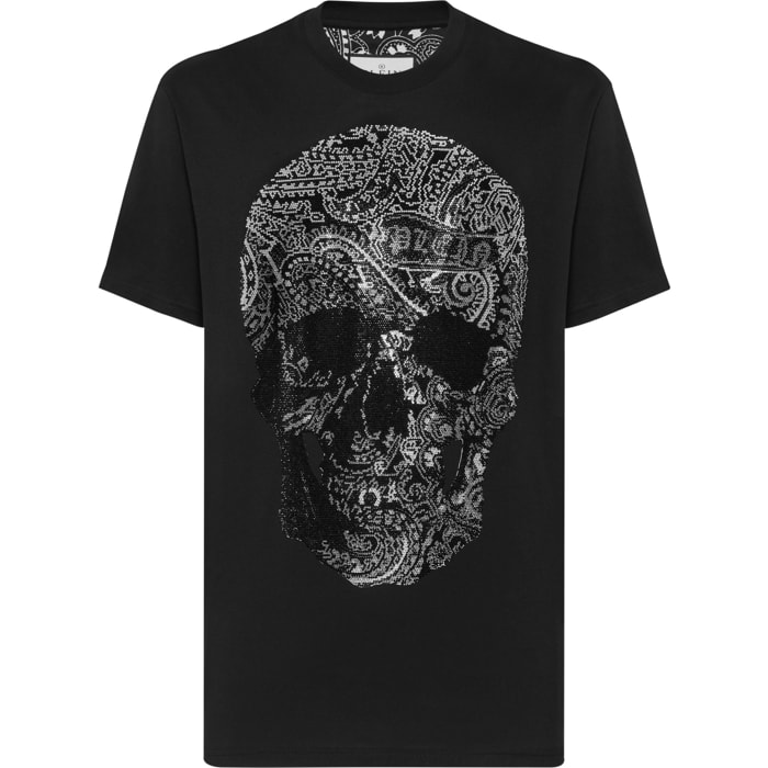 PHILIPP PLEIN Camiseta de cuello redondo y manga corta SKULL