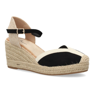 Alpargatas de cuña clásicas cómodas para mujer