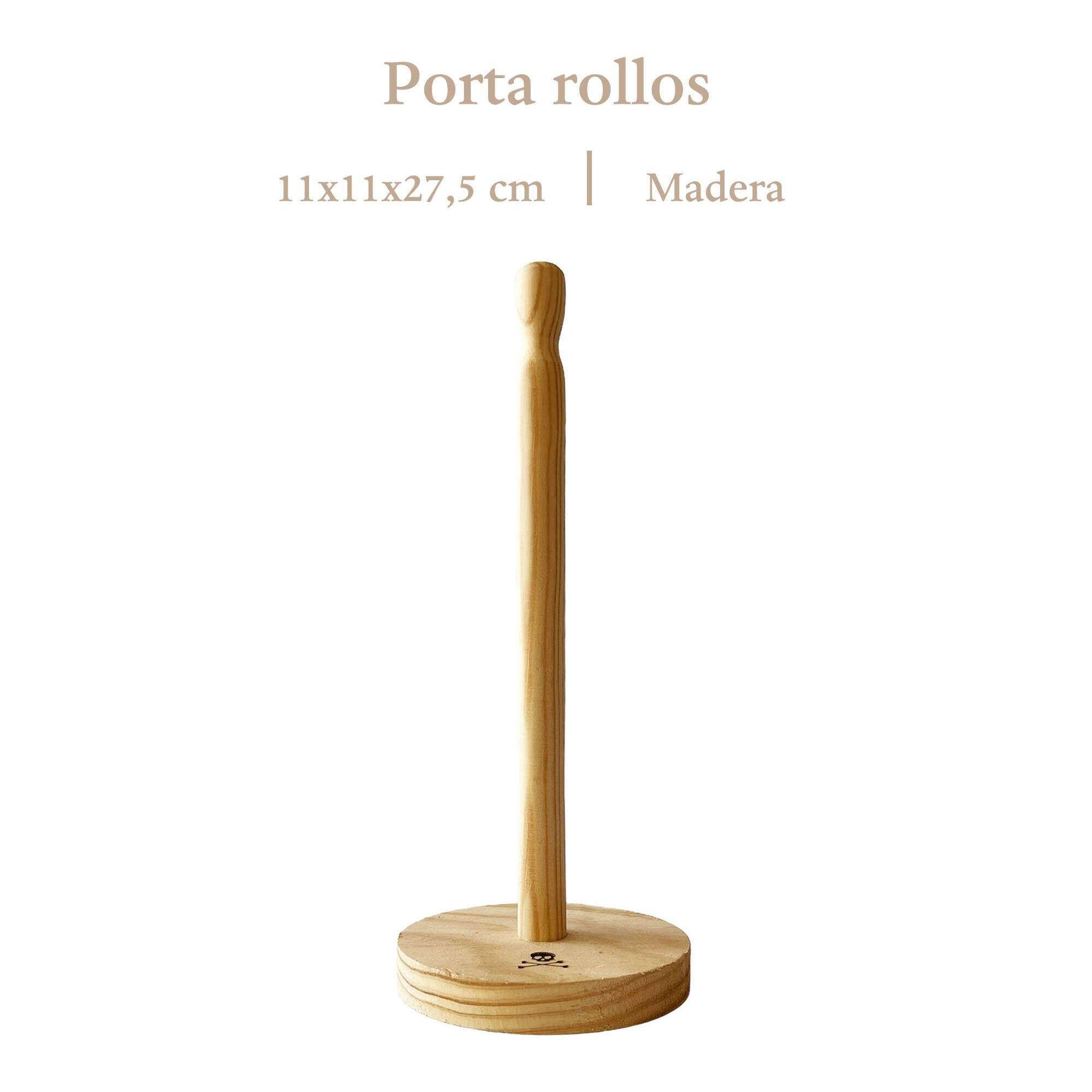 Porta rollo de papel de cocina en madera h.27,5cm scalpers home