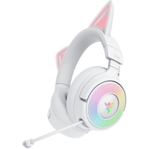 Casque gamer RAZER KRAKEN KITTY V3 PRO BLANC