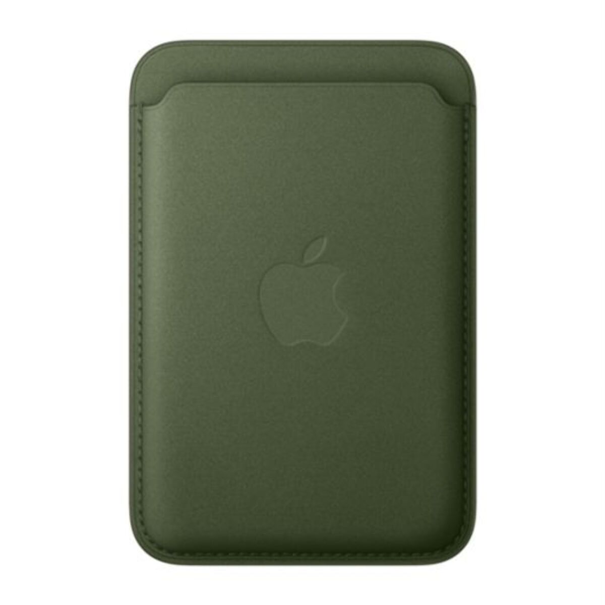 Porte-cartes APPLE MagSafe tissage fin Vert Mousse