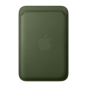 Porte-cartes APPLE MagSafe tissage fin Vert Mousse
