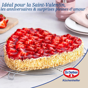 Moule à charnière en forme de cœur 25 cm Dr. Oetker