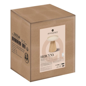Table d'appoint "Hercyna" beige D. 40 x H. 41.8 CM