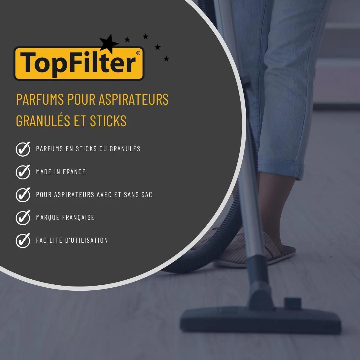 Sachets de granulés de parfum pour aspirateur à la vanille TopFilter