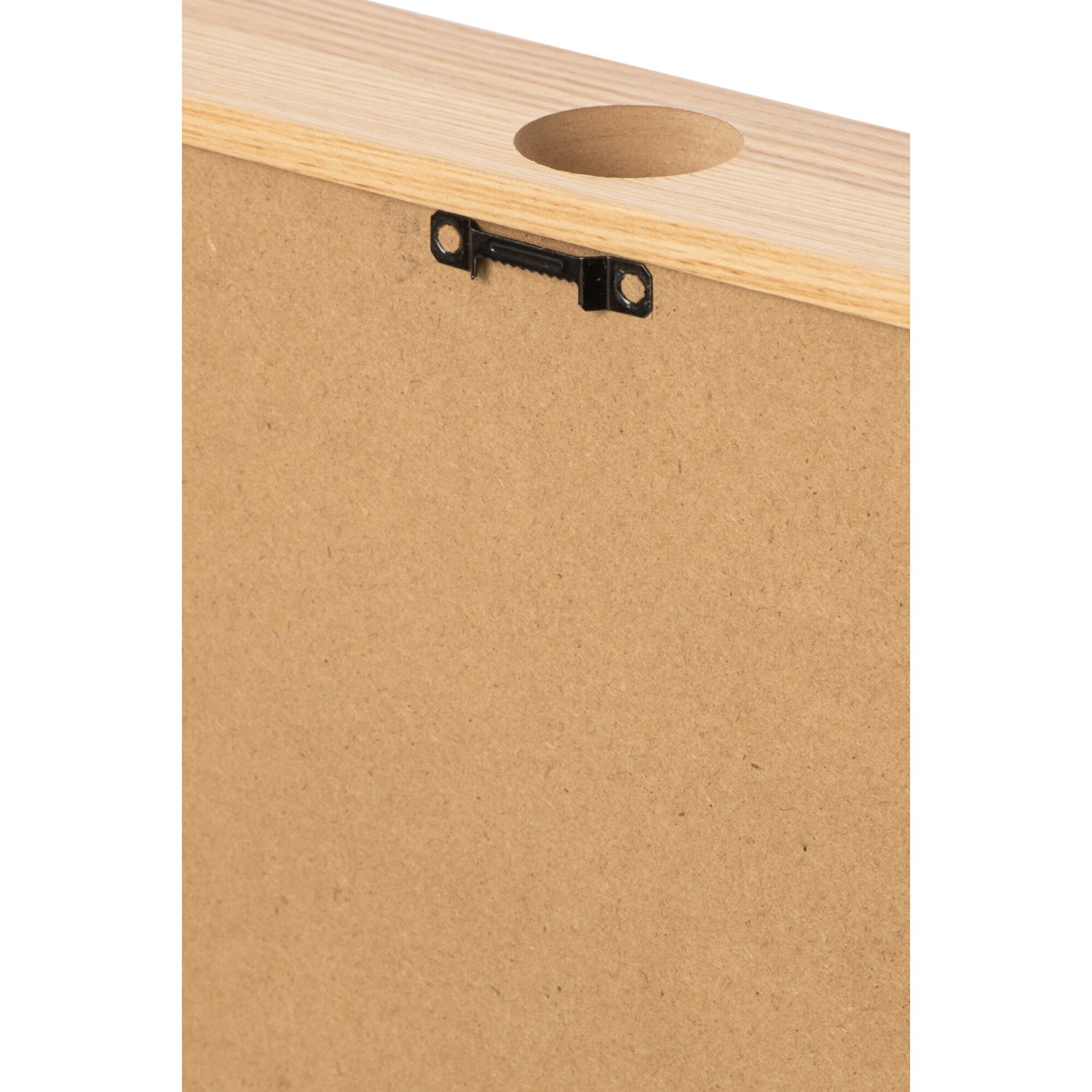 J-Line cadres Wine - MDF - naturel/noir - assortiment de 2