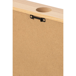 J-Line cadres Wine - MDF - naturel/noir - assortiment de 2