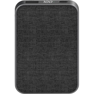 Batterie externe ADEQWAT PowerBank 10000 mAh Power Delivery noir compatible iPhone 16 15 14 et Samsung Galaxy