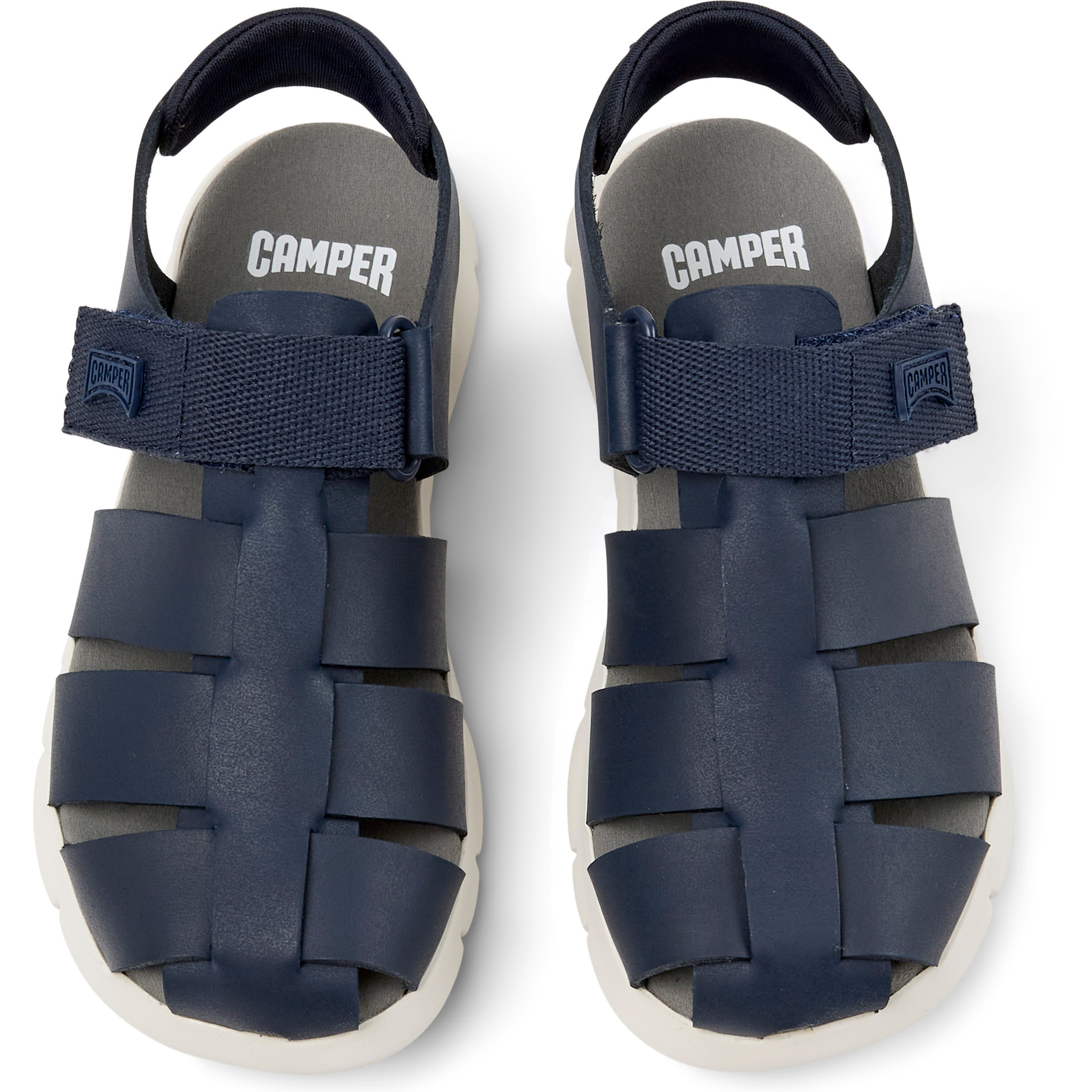 Sandali - CAMPER Oruga Sandal - Blu - Pelle scamosciata