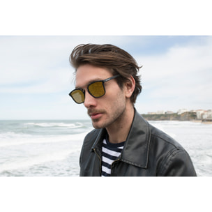 Gafas de sol PALO ALTO LIBREA - Negro mate / Plana revo dorada