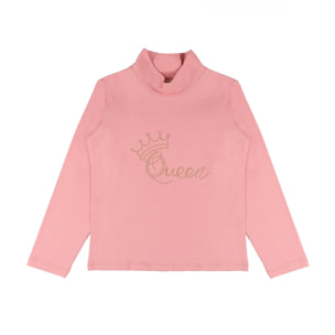Camiseta de manga larga y cuello alto estilo deportivo Leone 1947 para niñas