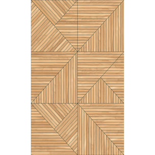 Rouleau revêtement adhésif vinyle au mètre - Sticker mural panneau de bois - TESSELLA