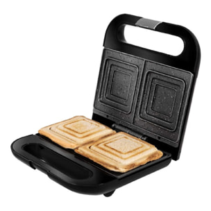 Sandwichera Rock'nToast Sandwich Squared. 750 W, Capacidad 2 Sándwiches, Acabado