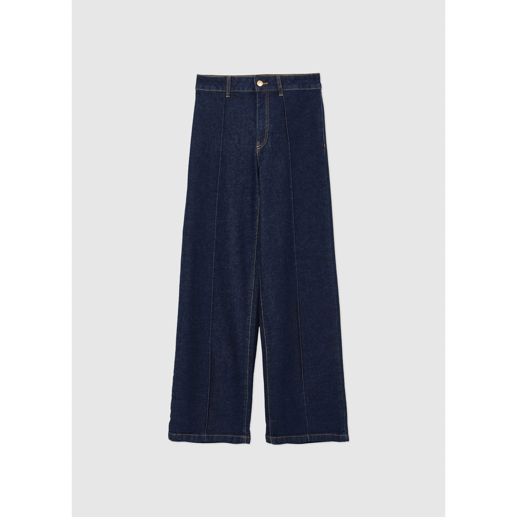 Jeans wide leg vita alta