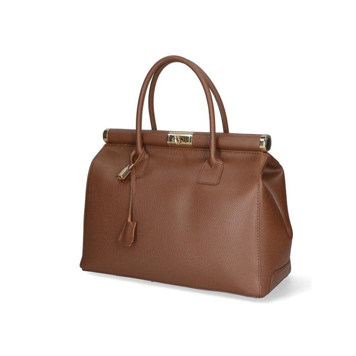 Borsa a mano da donna - Modello Aleria - Vera pelle - 35.0 x 26.0 x 16.0 cm