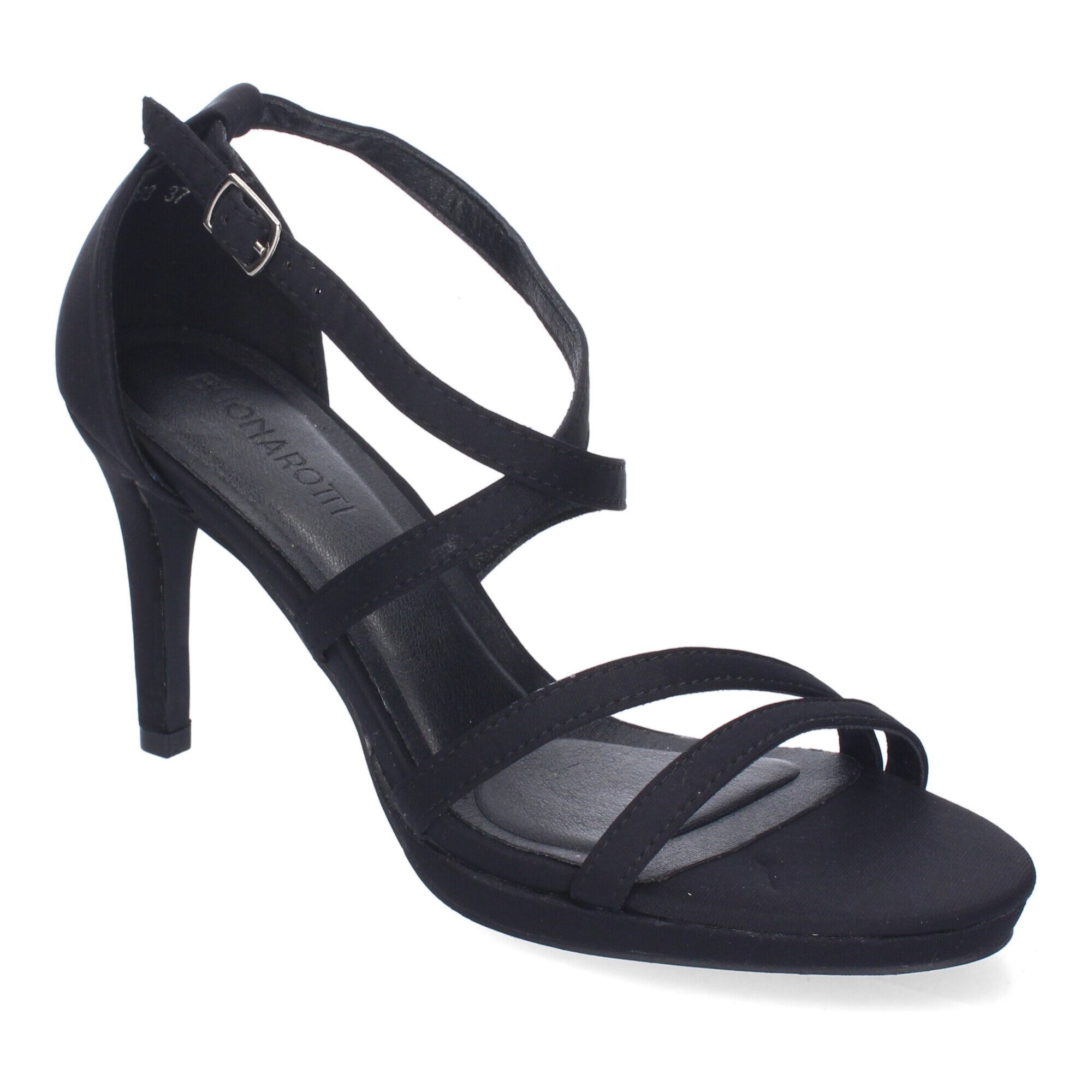 Sandalias de Tacón de Fiesta para Mujer, Diseño con Tiras Cruzadas