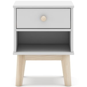 Table de chevet enfant 1 tiroir en bois - ELISE