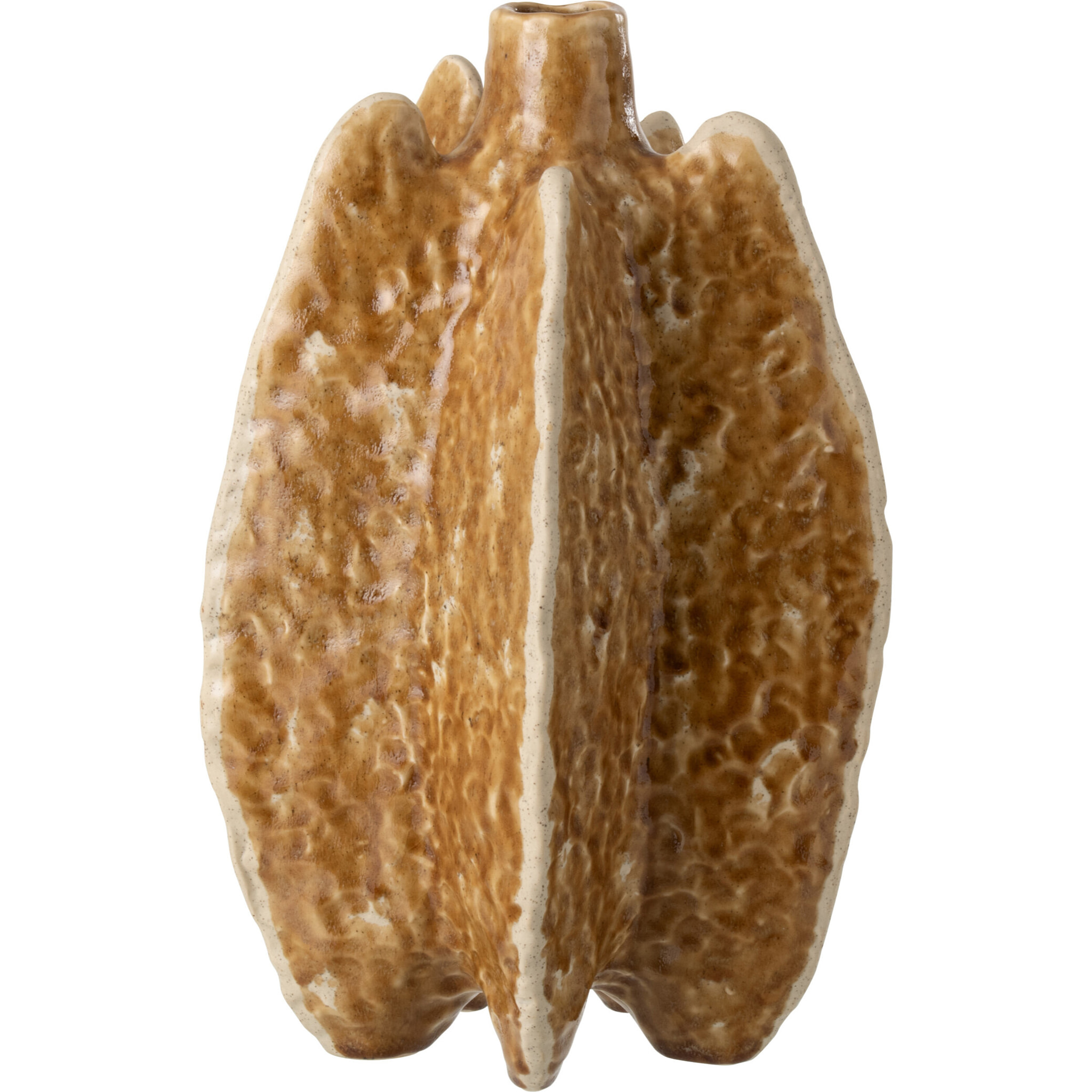 J-Line Vase Ubi - céramique - ocre