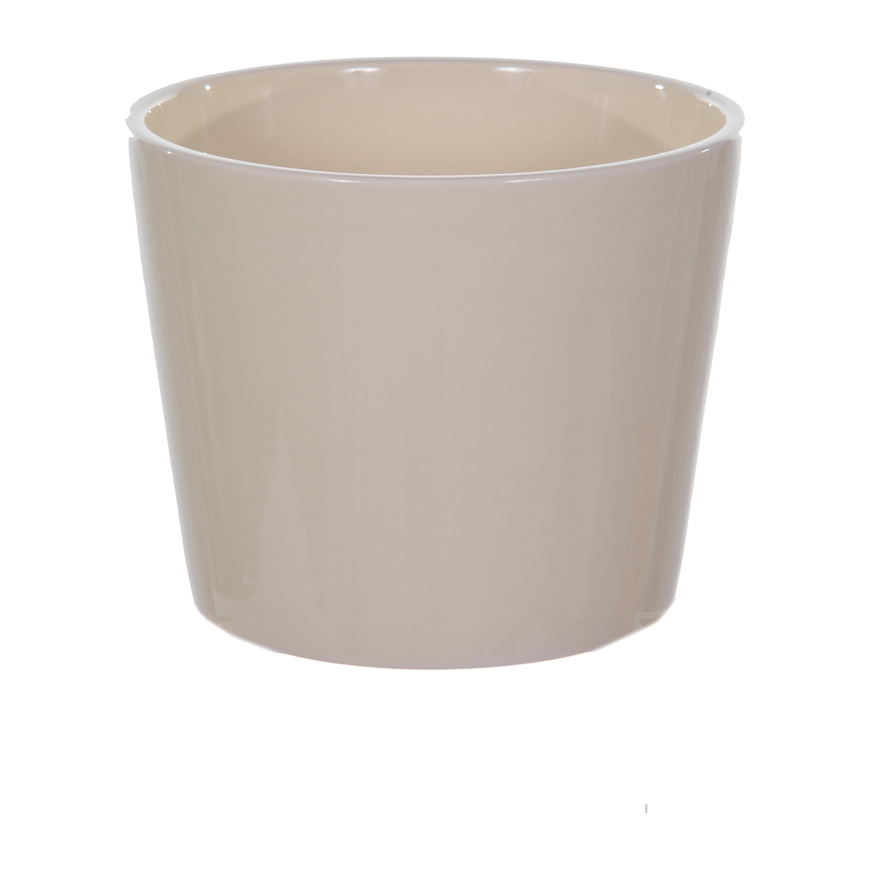 Vaso Cachepot In Ceramica. Larghezza 15,5 Cm - Pezzi 6 - 15,5X12X15,5cm - Colore: Bianco - Bianchi Dino - Ceramica