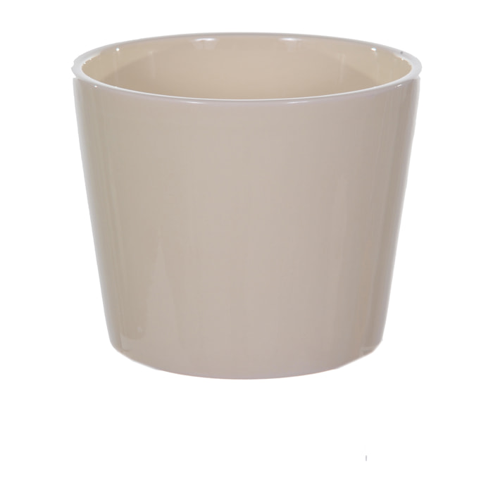 Vaso Cachepot In Ceramica. Larghezza 15,5 Cm - Pezzi 6 - 15,5X12X15,5cm - Colore: Bianco - Bianchi Dino - Ceramica