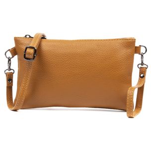 Albenga Bolso bandolera de mujer de piel auténtica acabado dollaro