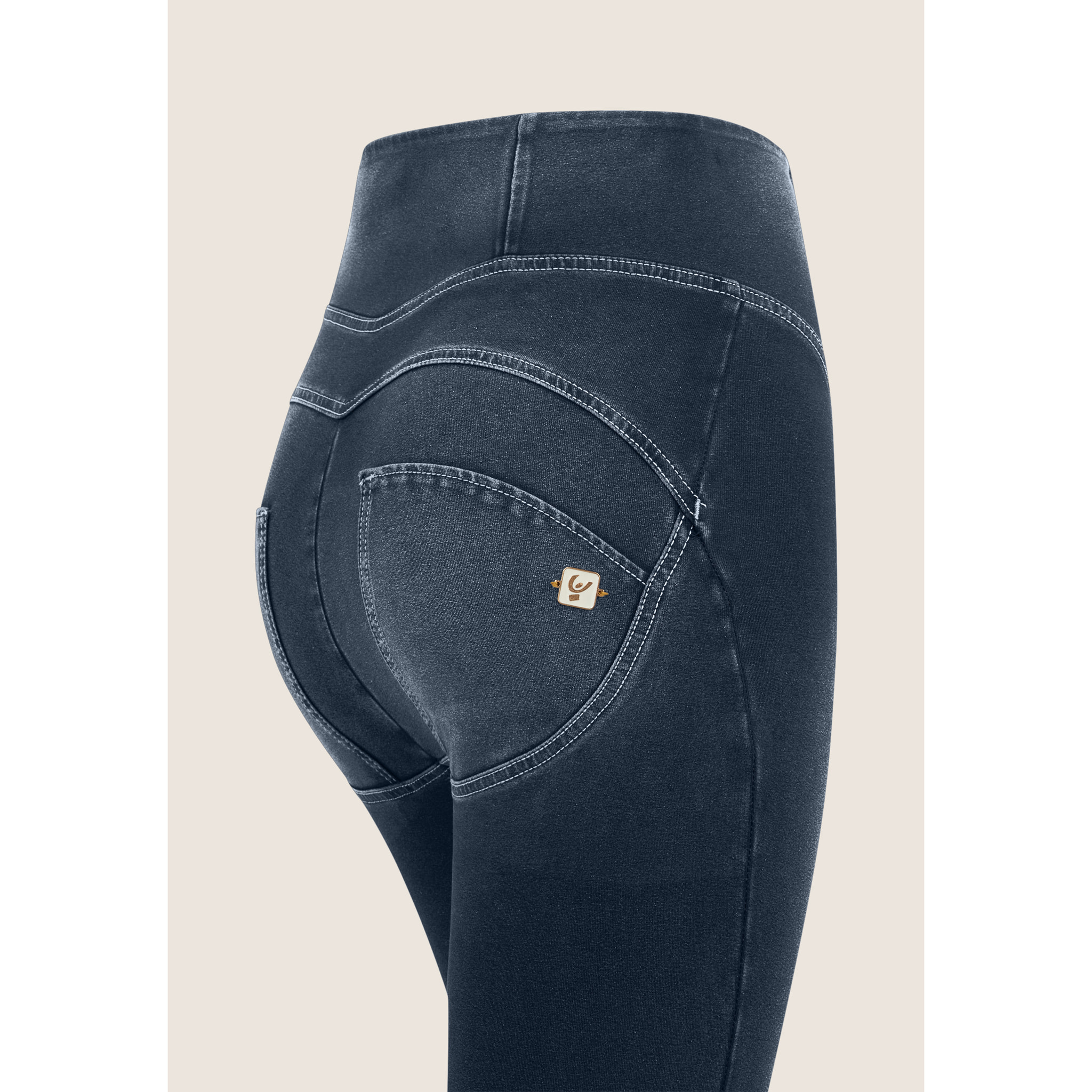 Jeggings WR.UP® 7/8 con cucitura centrale e vita alta