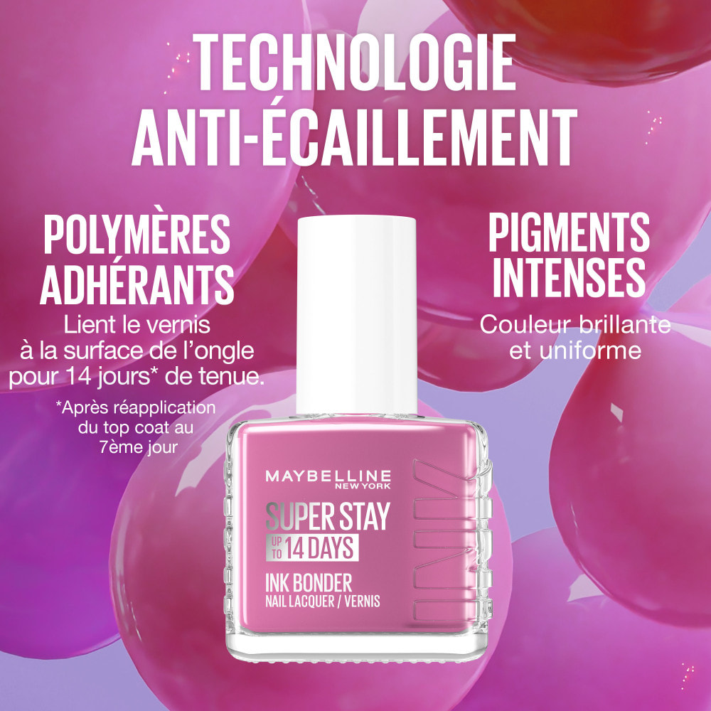 Maybelline New York - Superstay Ink Bonder - Vernis à Ongles - Teinte: 180 ROSE FUCHSIA