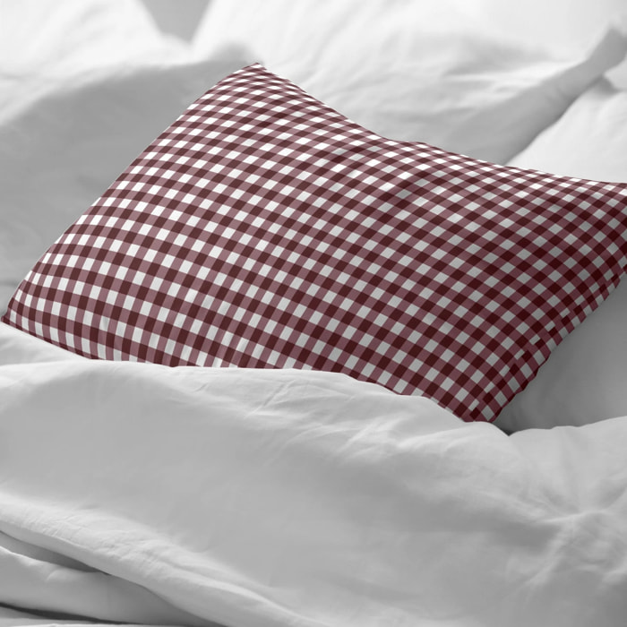 Taie d'oreiller 100% coton Xmas Vichy