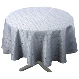Nappe ronde extérieure esprit bord de mer - Gris clair