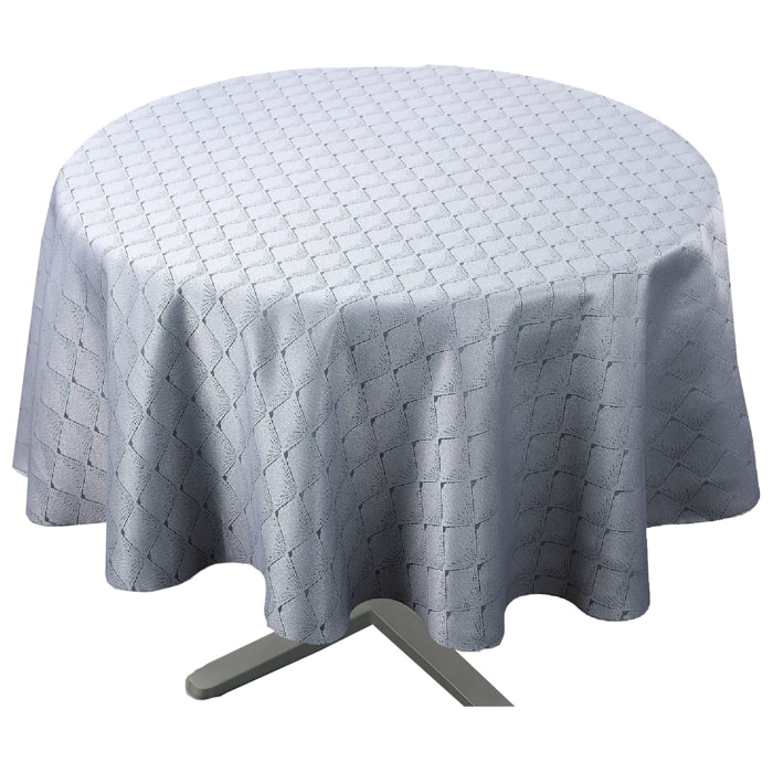 Nappe ronde extérieure esprit bord de mer - Gris clair