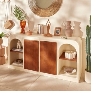 Buffet 2 portes 8 niveaux Sienna beige H85