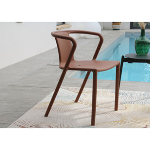 DIEGO - Lot de 2 fauteuils de jardin empilables en Polypropylène
