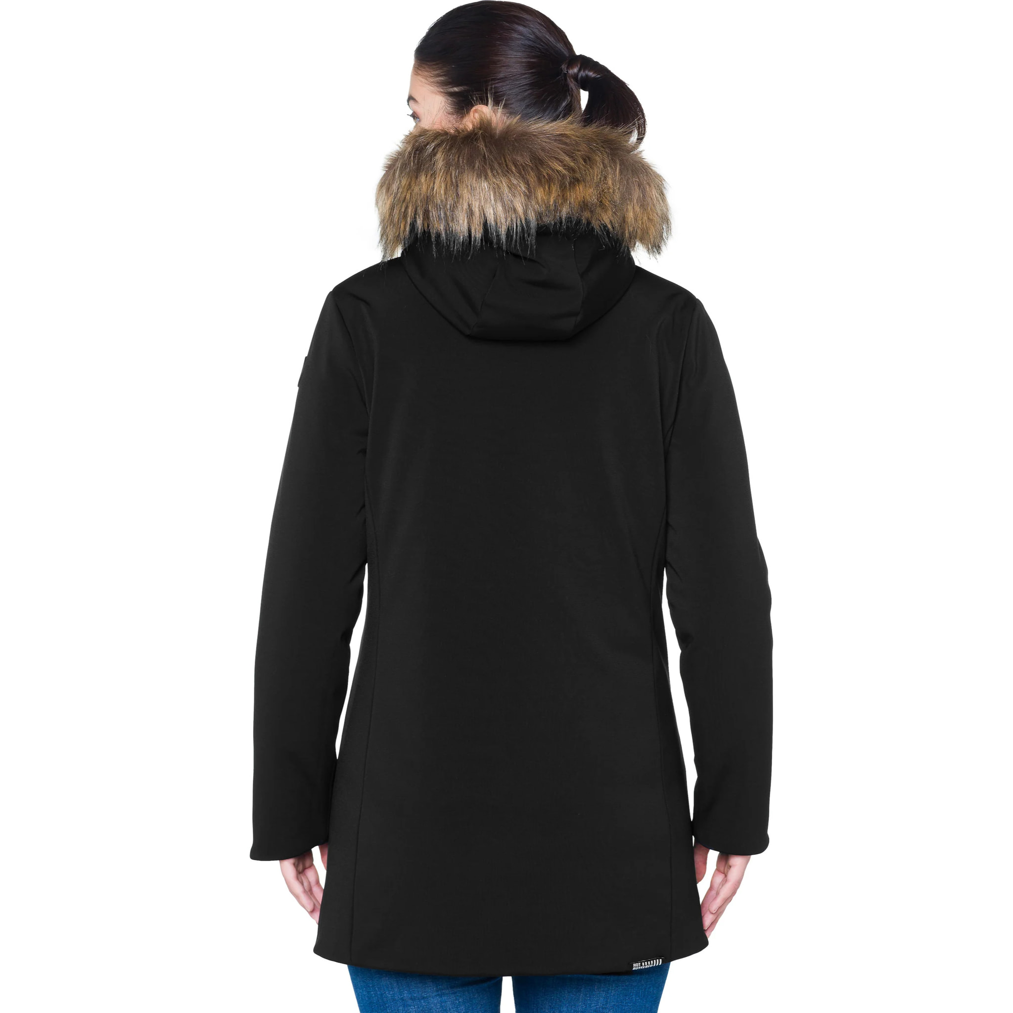 Parka DAHLIA acolchada impermeable negro