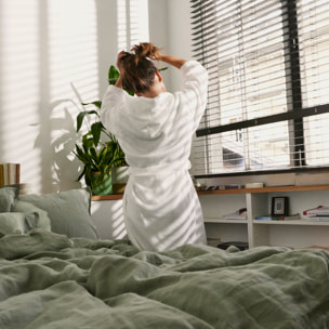 Peignoir capuche 100% Coton BIO, DOUCEUR NATURE